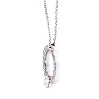 Halskette Valentina Callegher Dame in Weißgold Diamante 0.55 Ct 11176-S - 11176-S